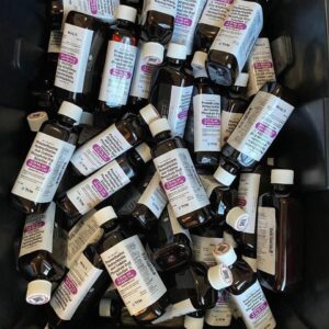 Alternative view of Big bottles Tris drank