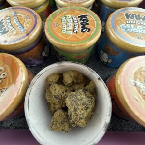 Alternative view of Kaws moon rocks